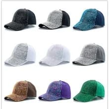 New Fashion Women Diamond Inlay Cap Spring Summer Hip Hop Kpop Dance Baseball Caps Simple Plain Party Street Hat