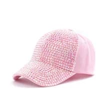 New Fashion Women Diamond Inlay Cap Spring Summer Hip Hop Kpop Dance Baseball Caps Simple Plain Party Street Hat