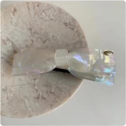 2025 New Premium Acetic Acid Hairpin Women's Back of Head Bow Hair Accessories Semi-Tie Hair Spring Clip Side Clip