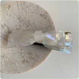 2025 New Premium Acetic Acid Hairpin Women's Back of Head Bow Hair Accessories Semi-Tie Hair Spring Clip Side Clip