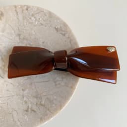 2025 New Premium Acetic Acid Hairpin Women's Back of Head Bow Hair Accessories Semi-Tie Hair Spring Clip Side Clip