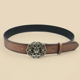 Classic Retro Western Denim Style Belt, Fashionable Casual Women's Belt, Retro Printed Belt, Classic Decorative Belt