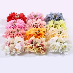 Simulated Flower Hair Claw Clips Wedding Headdress For Bridal Bridesmaid Party Simulated Floral Hair Clips Hair Accessories