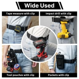 Tape Measure Clip, Tape Measure Belt Clip, Tool Belt Bit Clip, Tool Belt Clip, Belt Tape Measure Clip