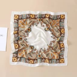 70x70cm Silk Scarf for Women Floral Printed Square Shawl Muslim Hijab Office Ladies Neck Scarf Hair Bandana Gift Muffler Foulard