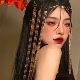 Luxury Jewelry Hair Accessories For Women Waterdrop Flower Tassel Forehead Chain Sexy Red Gemstone Hair Pendant Elegant Hairpin
