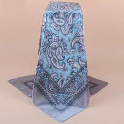 90X90cm Head Scarf Women Luxury Brand Silk Square Scarf Foulard Satin Bandana Soft Neckerchief Hijab Hair Scarves For Ladies