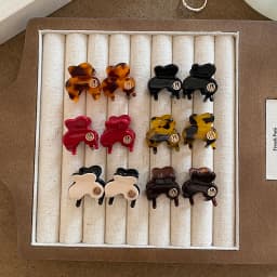 Mini Acetate Hair Claw Clip Cute Exquisite Small Size Hair Clamp Grab Elegant Side Pin Hairpin Hair Clips Women Hair Accessories