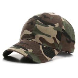 Unisex Camouflage Baseball Cap Classic Dark Green Dad Hat Breathable Adjustable Tactical Hats For Women Men