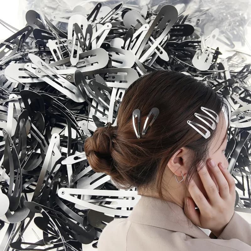 Stainless Steel HairClips for Women Silver Fashion Korean Style Hairpins Durable and Stylish Hair Accessories for Hair Styling