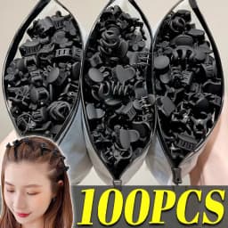 Mini Transparent Hair Claw Clips Women Girls Small Plastic Clips Gentle Hold Barrettes for Fine Thin Hairs Daily Use Accessories