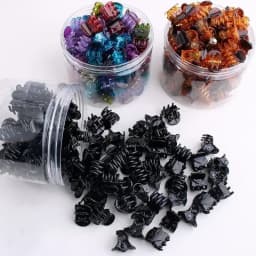 Mini Transparent Hair Claw Clips Women Girls Small Plastic Clips Gentle Hold Barrettes for Fine Thin Hairs Daily Use Accessories
