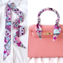 Woman Skinny Silk Scarf 90cm*4cm Long Hair Strip Silk Ribbon Small Neck Scarves Bag Handle Ribbon Scarf Kerchief Ladies Tie