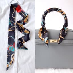 Woman Skinny Silk Scarf 90cm*4cm Long Hair Strip Silk Ribbon Small Neck Scarves Bag Handle Ribbon Scarf Kerchief Ladies Tie