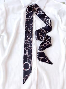 Woman Skinny Silk Scarf 90cm*4cm Long Hair Strip Silk Ribbon Small Neck Scarves Bag Handle Ribbon Scarf Kerchief Ladies Tie