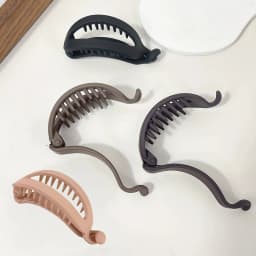 1/4pcs Matte Banana Hair Clips Simple Elegant All-Match Design Versatile Hair Accessories for Daily Casual Special Gatherings