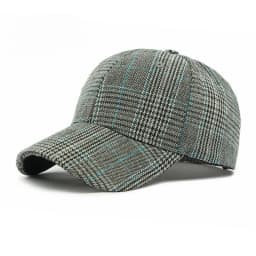 Hat Men's Spring Summer Outdoor Sunscreen Visor Classic Checkered Baseball Cap Hard Top Women's Cap Sun Cap
