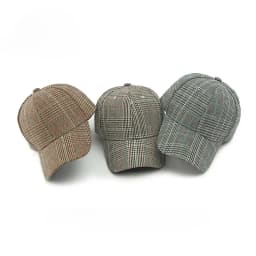 Hat Men's Spring Summer Outdoor Sunscreen Visor Classic Checkered Baseball Cap Hard Top Women's Cap Sun Cap