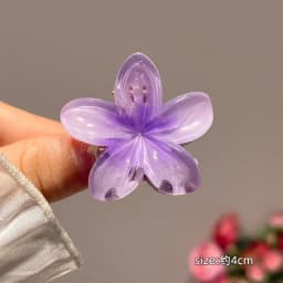 6Pcs Gradient Hair Clips New Flower Hair Claws Small Size Fashion Headwear Hairpin Crab Barrette Hair Accessories for Women