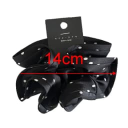 Korean Big Dot Scrunchies For Girls Elastic Hair Rubber Bands Women Large Hair Tie Black Hair Ring Rope Hairbands Headdress