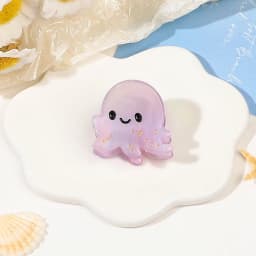 Small Delicate Cute Childs Acetate Hair Clips Cartoon Whale Seahorse Crab Starfish Hairpins Side Bangs Girls Hair Accessories