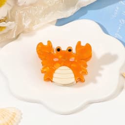 Small Delicate Cute Childs Acetate Hair Clips Cartoon Whale Seahorse Crab Starfish Hairpins Side Bangs Girls Hair Accessories