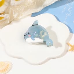 Small Delicate Cute Childs Acetate Hair Clips Cartoon Whale Seahorse Crab Starfish Hairpins Side Bangs Girls Hair Accessories