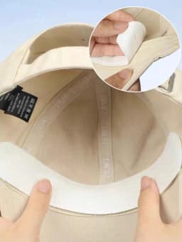 30pcs Disposable Cap Sweatband, Absorbent Cap Pads, Anti-Stain Baseball Cap Stickers Boy Valentine Heart Women's Valentine