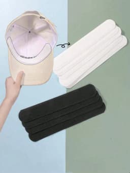 30pcs Disposable Cap Sweatband, Absorbent Cap Pads, Anti-Stain Baseball Cap Stickers Boy Valentine Heart Women's Valentine
