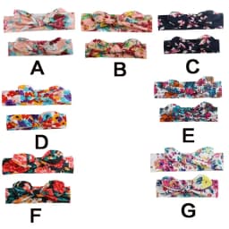 New Mother & Baby Bunny Ears Headbands 2PCS - Bow Hair Accessories Elastic Headband for Infants Toddlers Girls