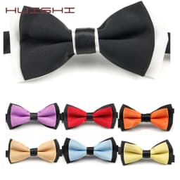 Elegant Baby Bow Tie Boys Grils Children Bowtie Fashion Solid Color Art Show Partys Gifts Baby Black Blue Wedding Color Blocking