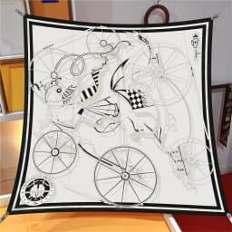 Silk Scarf Women Horse Printed Square Scarves Head Echarpes Silk Foulards Femme Wraps Beach Shawls Bandana Lady Hijabs 90CM