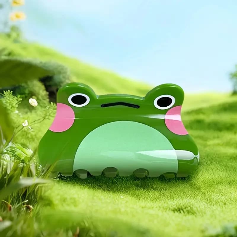 1pc Simulated animal gripper acrylic material frog hair clip daily ponytail clip holiday party headpiece hair accessory