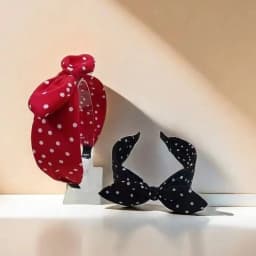 1pc New Vintage Red Hairband for Women; Versatile Bow Headband with Wide Edge; Korean Style Hair Accessories
