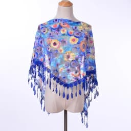 New Muslim Head Wrap Lace Tassel Triangle Scarf Women Flower Shawl Elegant Breathable Wedding Outdoor Accessories 50*150cm