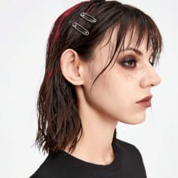 ROMWE Grunge Punk 2 Personalized Punk Minimalist Girl Hair Clips, Hair Accessories, Side Clips, Bangs Clips, Cool Girls, Boys, U