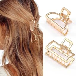 12 Styles Fashion Mini 4cm Metal Hair Claw For Women Gold Color Cross Crab Hair Clip Korean Elegant Geometric Hairpin Girl Hair