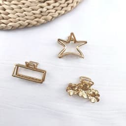 12 Styles Fashion Mini 4cm Metal Hair Claw For Women Gold Color Cross Crab Hair Clip Korean Elegant Geometric Hairpin Girl Hair