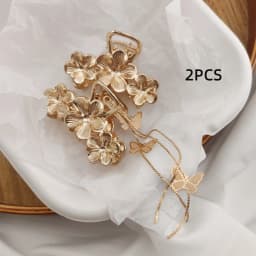 12 Styles Fashion Mini 4cm Metal Hair Claw For Women Gold Color Cross Crab Hair Clip Korean Elegant Geometric Hairpin Girl Hair