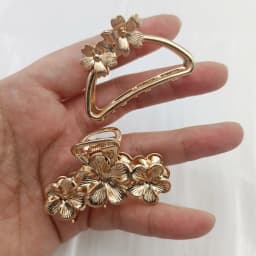 12 Styles Fashion Mini 4cm Metal Hair Claw For Women Gold Color Cross Crab Hair Clip Korean Elegant Geometric Hairpin Girl Hair
