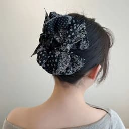 1pc Korean Style Temperament, Cashew Nuts, Broken Flowers, Bow, Grab Clip, Hair Clip, Shark Clip, Western Style Hair Clip