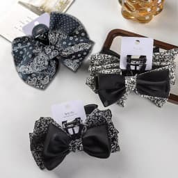 1pc Korean Style Temperament, Cashew Nuts, Broken Flowers, Bow, Grab Clip, Hair Clip, Shark Clip, Western Style Hair Clip