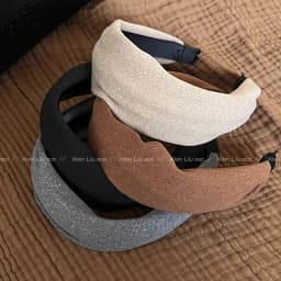 Vintage Solid Soft Cotton Hairband For Women Girls Sweet Hair Ornament Headband Hair Hoop Hair Band Fashion Hair Accessories