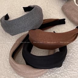 Vintage Solid Soft Cotton Hairband For Women Girls Sweet Hair Ornament Headband Hair Hoop Hair Band Fashion Hair Accessories