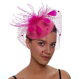 Mesh Fascinator Hats Spring Wave Point Decor Floral Hair Feather Fascinator Hats Luxury Accessories Wedding Cocktail Women