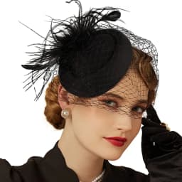 Mesh Fascinator Hats Spring Wave Point Decor Floral Hair Feather Fascinator Hats Luxury Accessories Wedding Cocktail Women