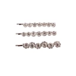 3Pcs/set Super Sparkling Rhinestone Word Clips High-end Side Bangs Hairpin for Women Korean Style Hair Accessories