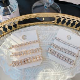 3Pcs/set Super Sparkling Rhinestone Word Clips High-end Side Bangs Hairpin for Women Korean Style Hair Accessories