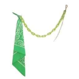 High street pants chain accessories ins hip hop pendant acrylic plastic pants chain square towel men's and women's fluorescent