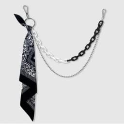 High street pants chain accessories ins hip hop pendant acrylic plastic pants chain square towel men's and women's fluorescent